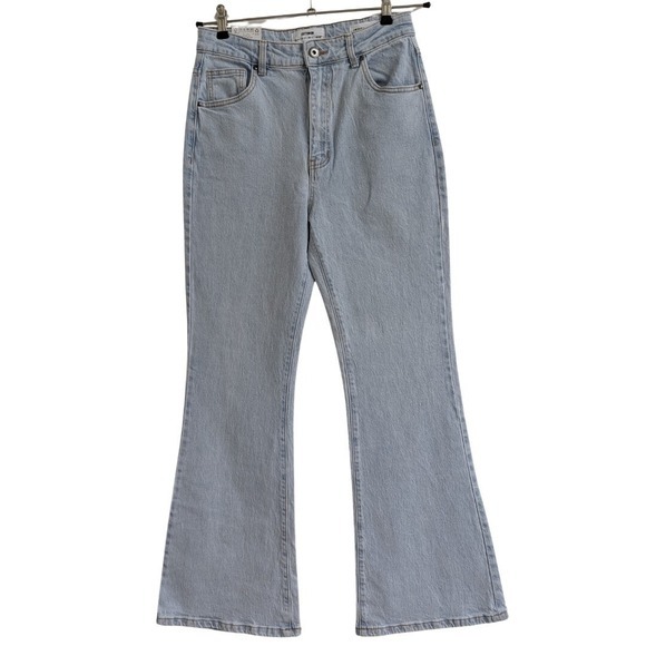 Cotton On Original Flare Jeans‎ Women's 8 Light Wash High Rise Denim Retro Boho - Picture 2 of 12